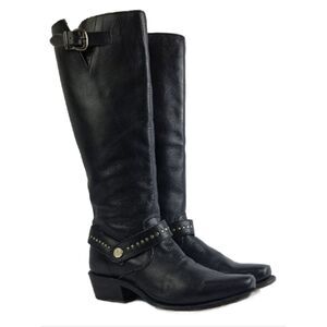 Sonora Melinda‎ Black Leather Women's Boots